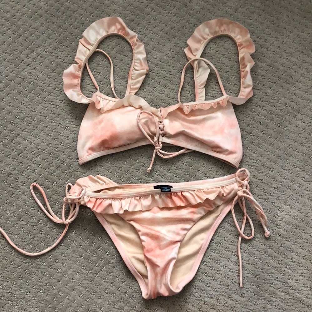 🖤3 for $15🖤LA Hearts cold shoulder pink bikini